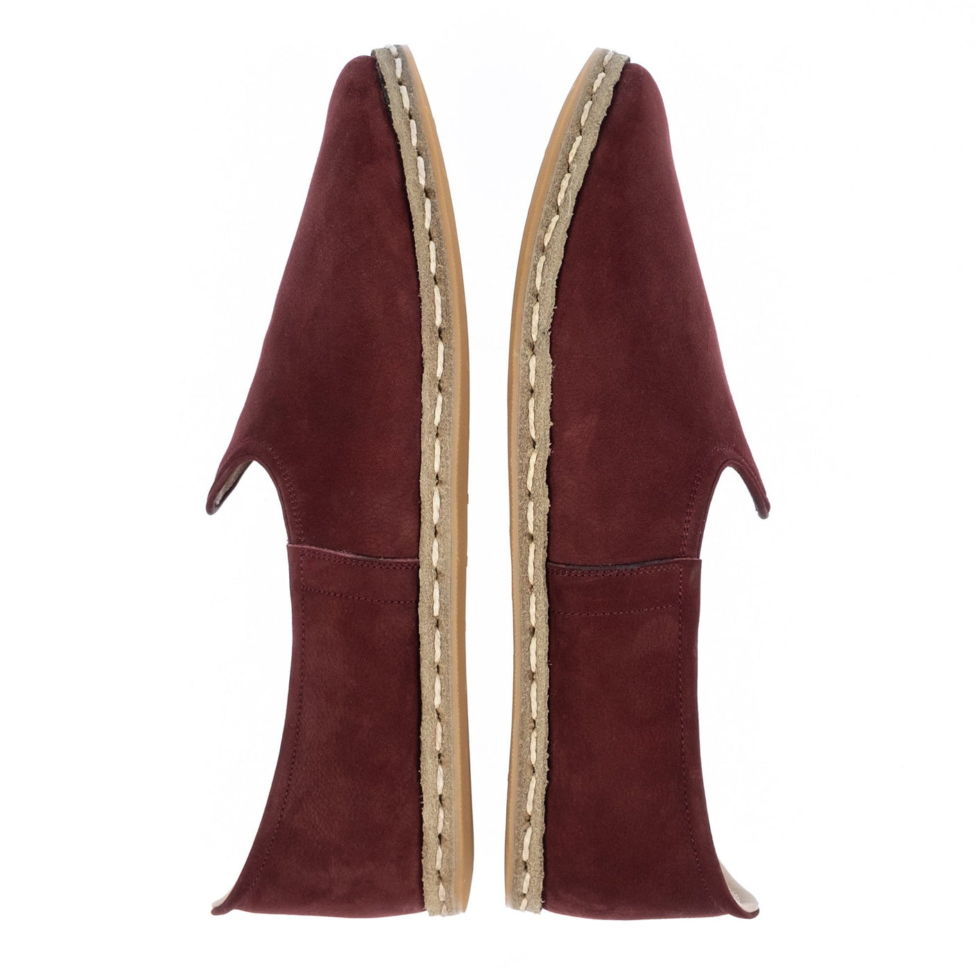 Women's Burgundy Slip On Shoes