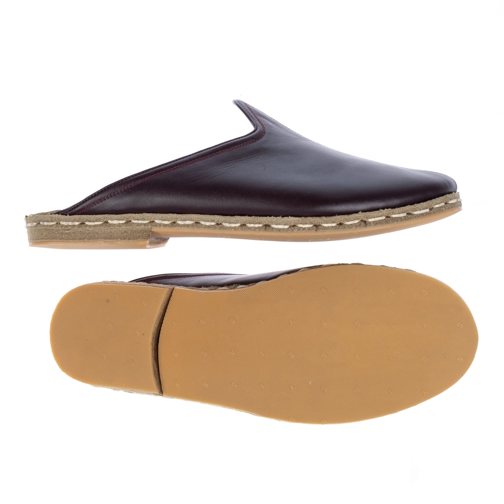 Kastanienbraune Hausschuhe für Damen