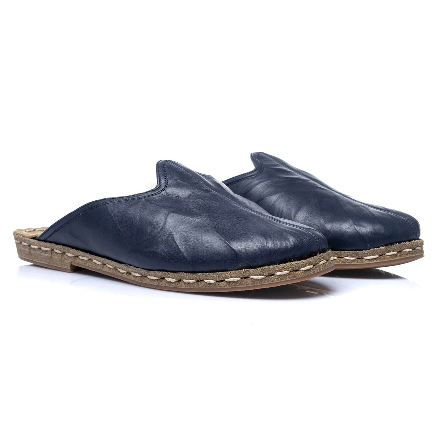 mens navy slippers
