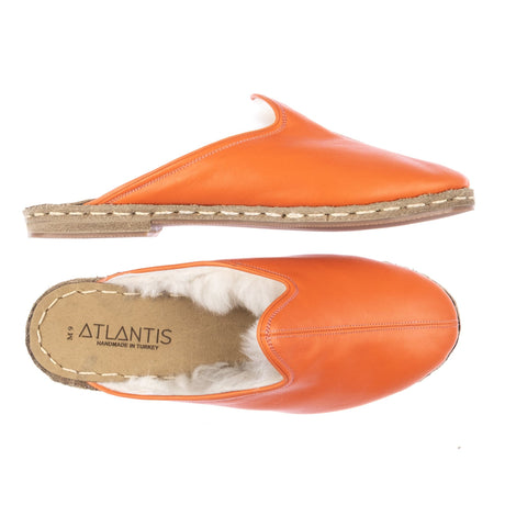 Women's Sunburn Leather Shearling Slippers