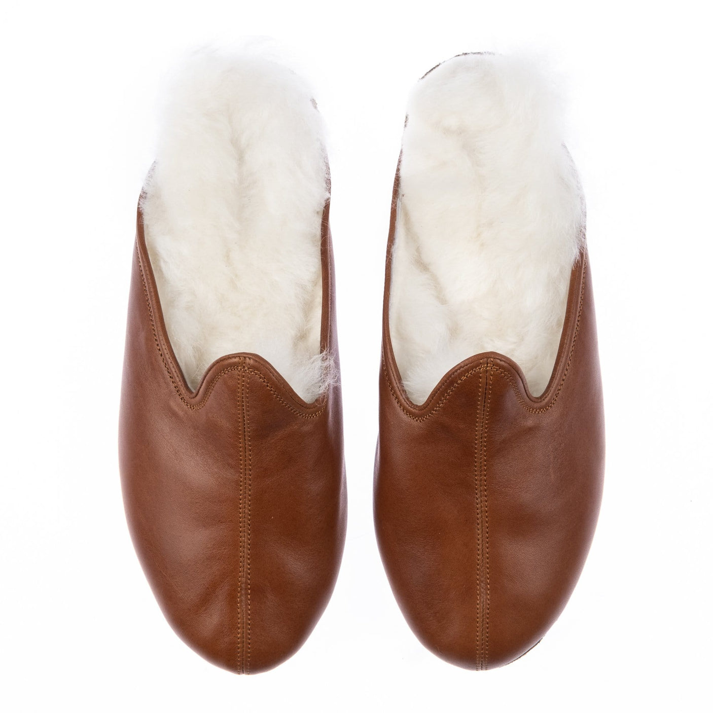 Women's Peru All Leather Shearling Slippers
