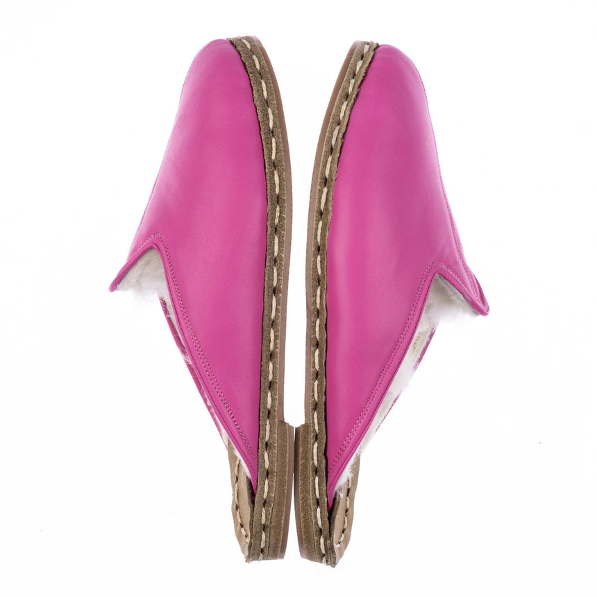 Fuchsia-Hausschuhe für Damen