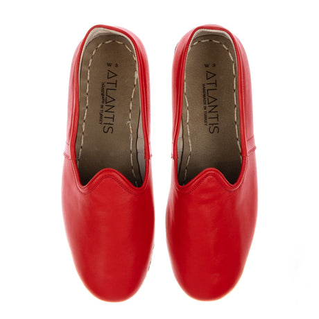Rote Slip-On-Schuhe für Damen