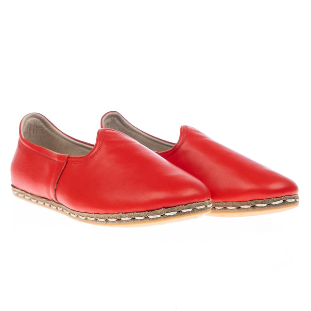 Yemeni Kadın Kırmızı Slip On Ayakkabı