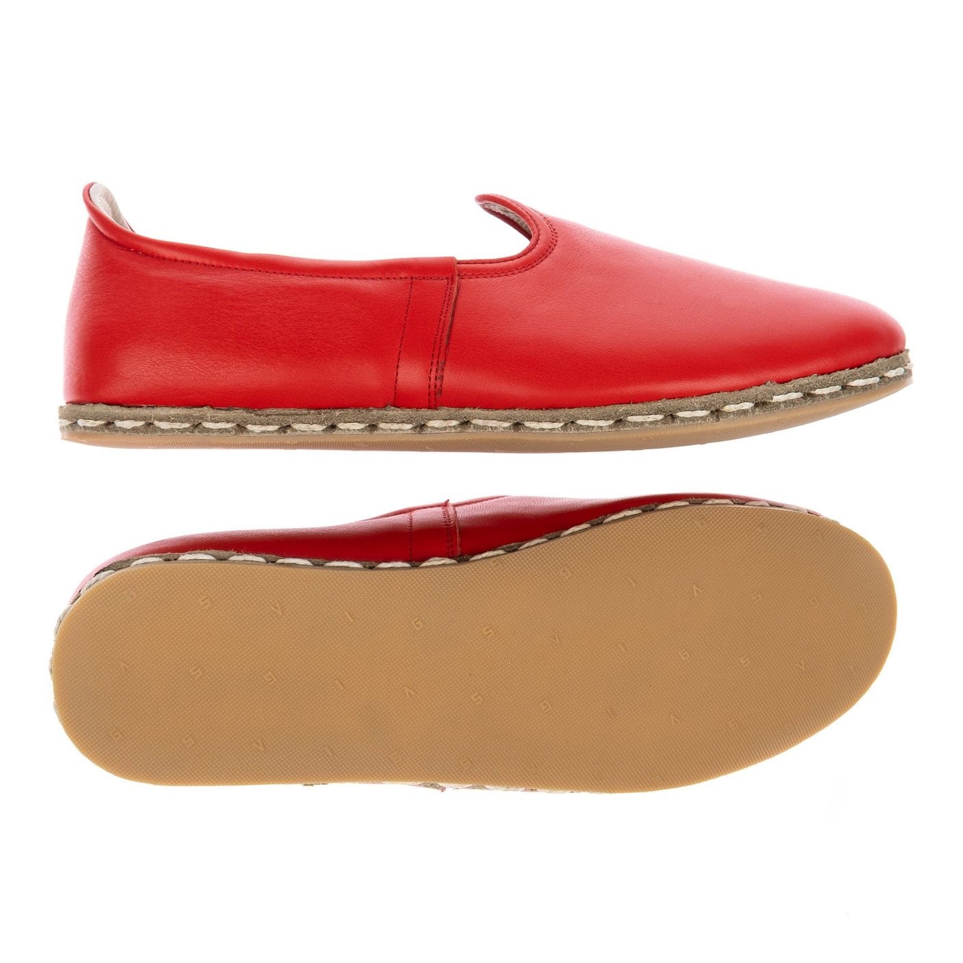 Men's Red Slip On Shoes