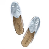 Women's Silver Slippers