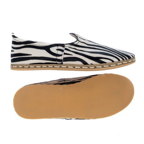 Zebra-Slip-On-Schuhe für Damen