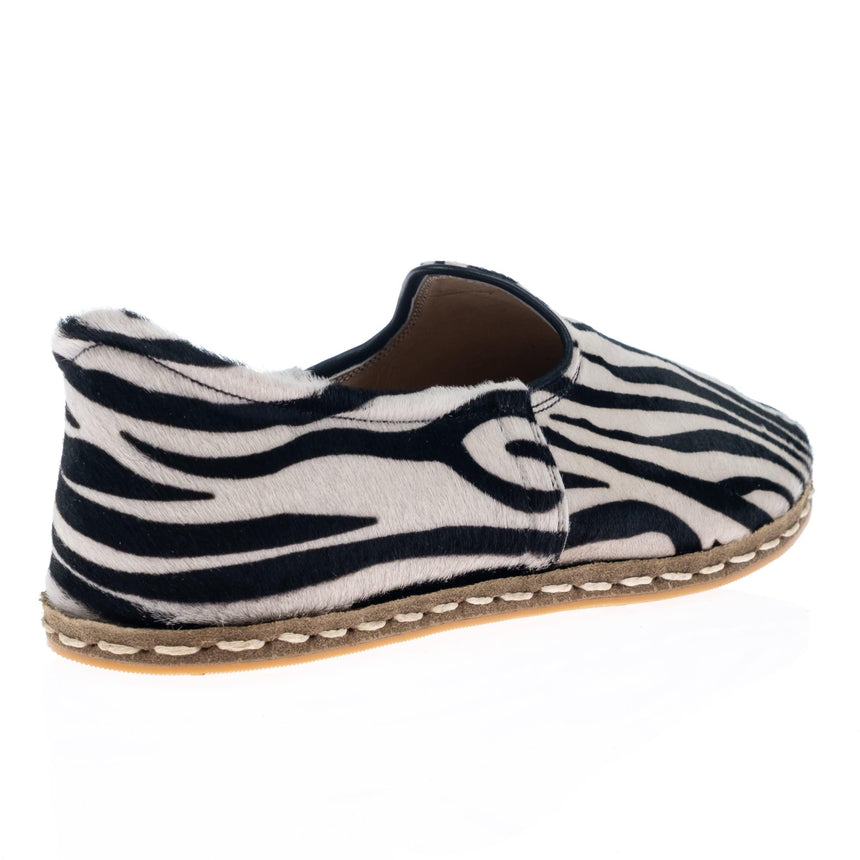 Zebra-Slip-On-Schuhe für Damen