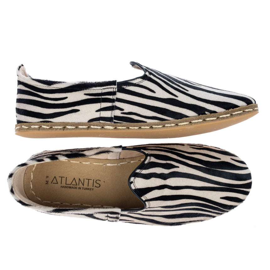 Zebra-Slip-On-Schuhe für Damen