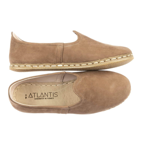 Men's Leather Desert Sand Slip On Shoes