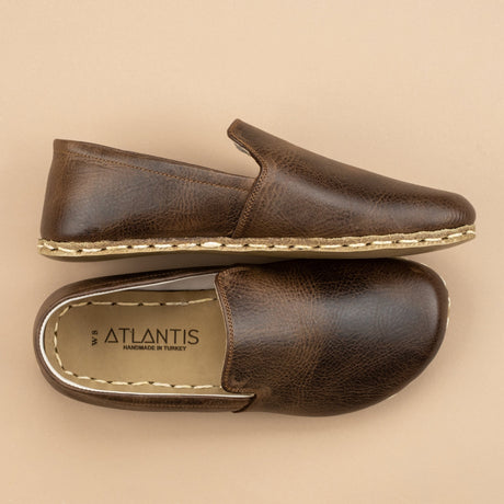 Genuine Leather Mens Loafers Moccasins – Lace-Up Casual Shoes – Handmade EU 43 AU 9.5