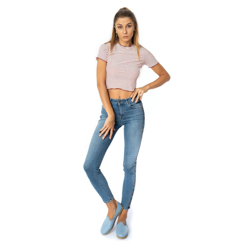 Yemeni Erkek Sky Blue Loafer Ayakkabı
