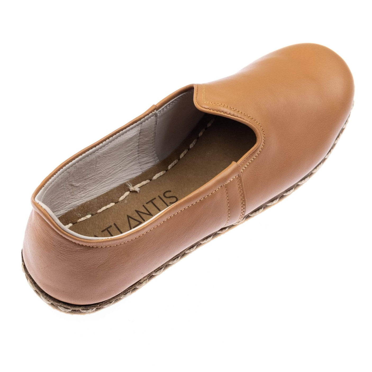 Kokosnussbraune Slip-On-Schuhe für Damen