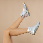 Women's Silver Boots