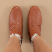 Men's Tan Shearling Boots