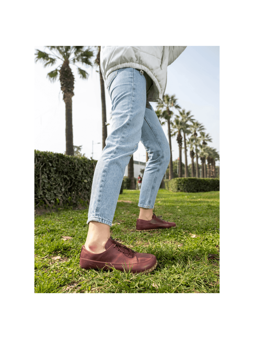 Rote Barfuß-Sneaker für Damen