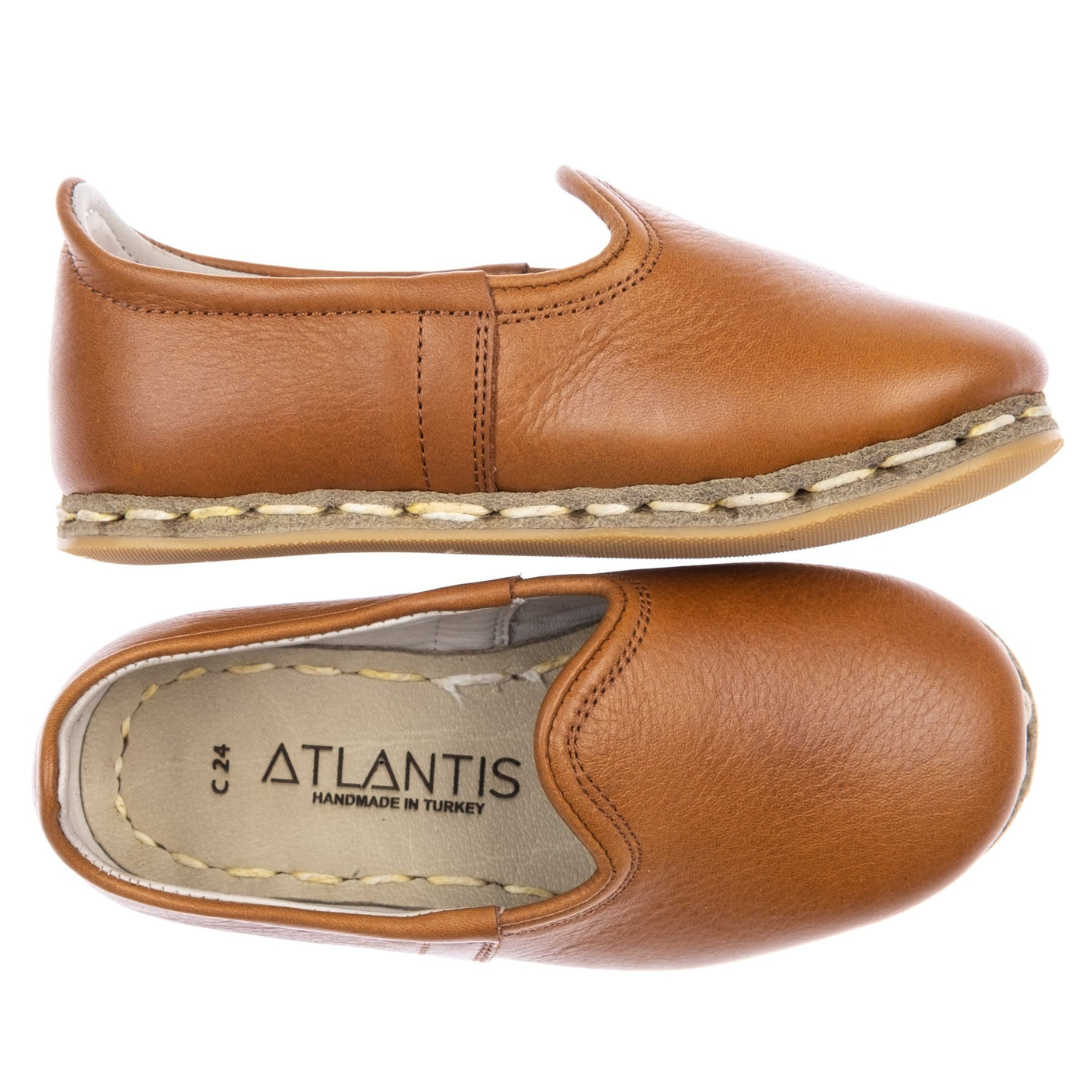 Kids Cocoa Brown Leather Shoes
