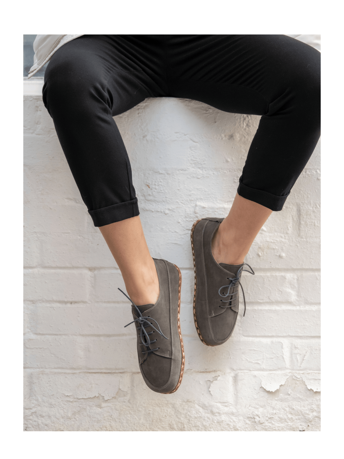 Women's Gray Barefoot Sneakers