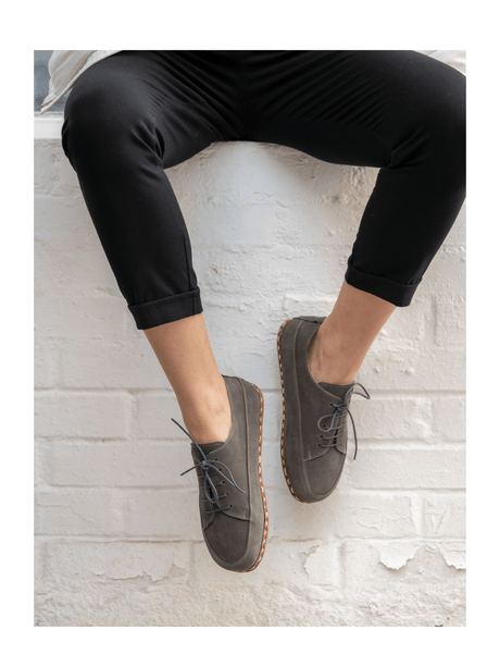Graue Barefoot-Sneaker für Damen