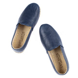 Marineblaue Slip-On-Schuhe für Damen