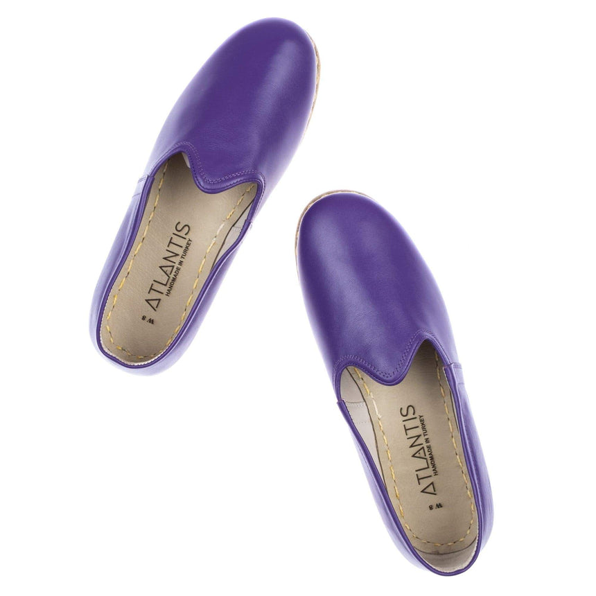 Yemeni Kadın Koyu Mor Slip On Ayakkabı