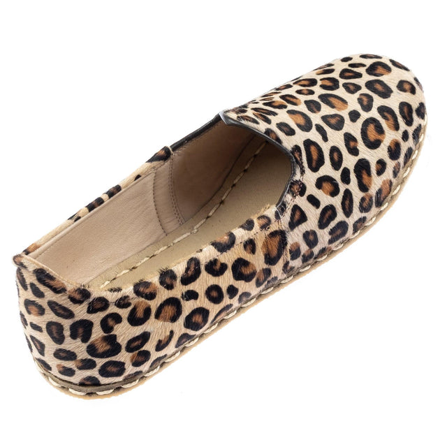 Yemeni Kadın Leopard Desenli Slip On Ayakkabı