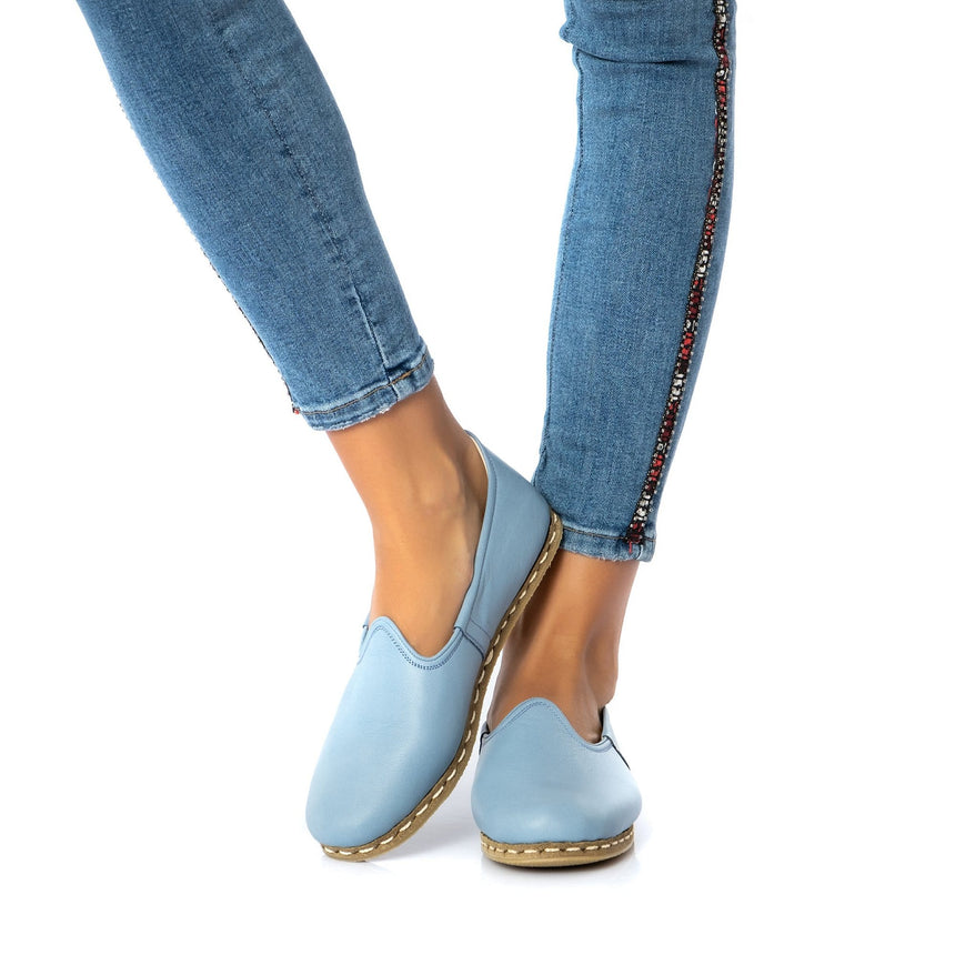 Yemeni Erkek Sky Blue Loafer Ayakkabı