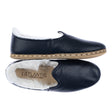 Men's Leather Black Shearlings