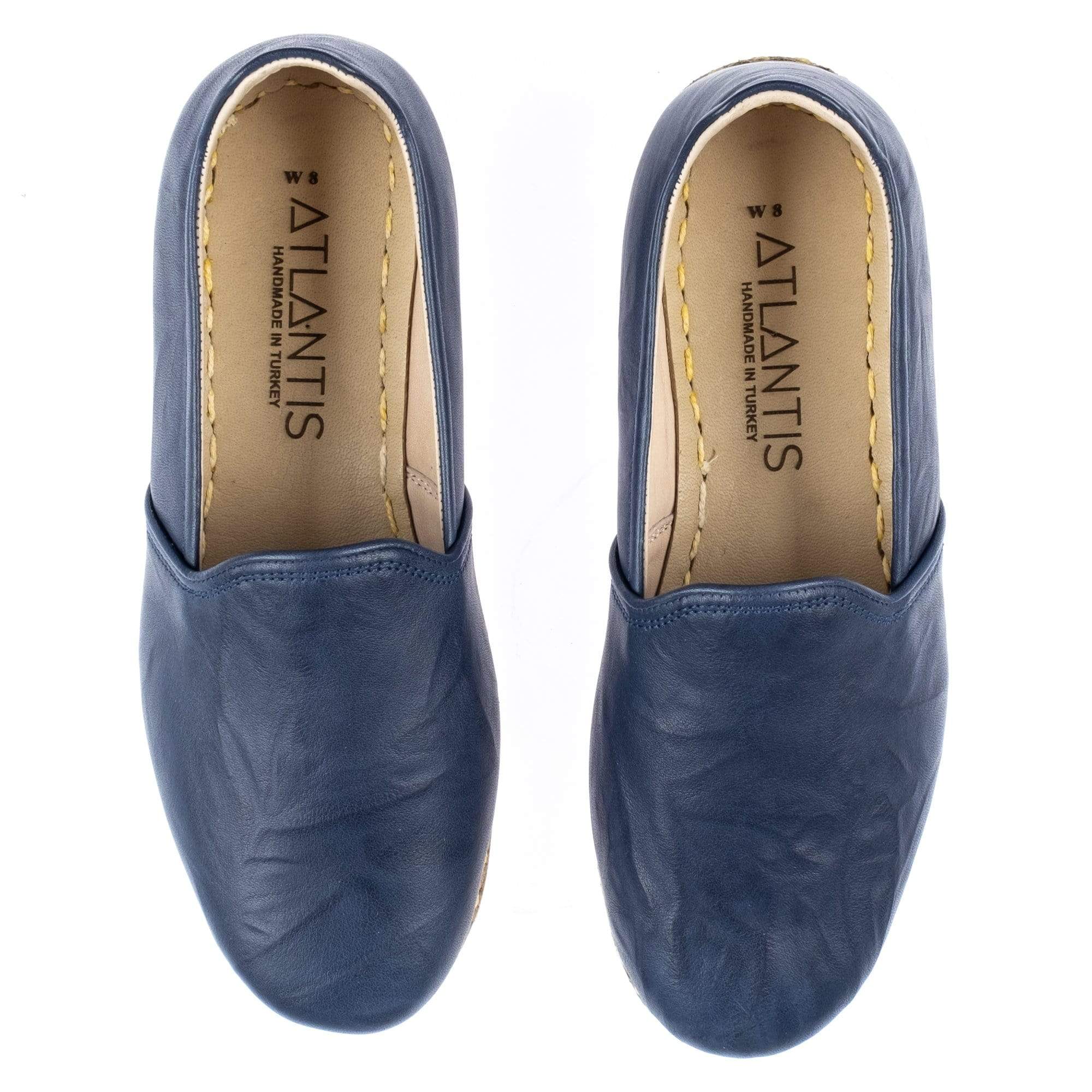 Marineblaue Slip-On-Schuhe für Damen
