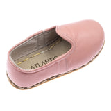 Kids Powder Pink Leather Shoes