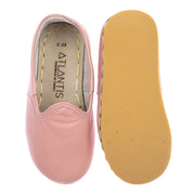 Kids Powder Pink Leather Shoes
