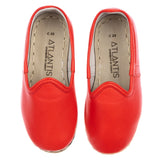 Kids Red Leather Shoes