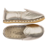 Kids Gold Leather Shoes