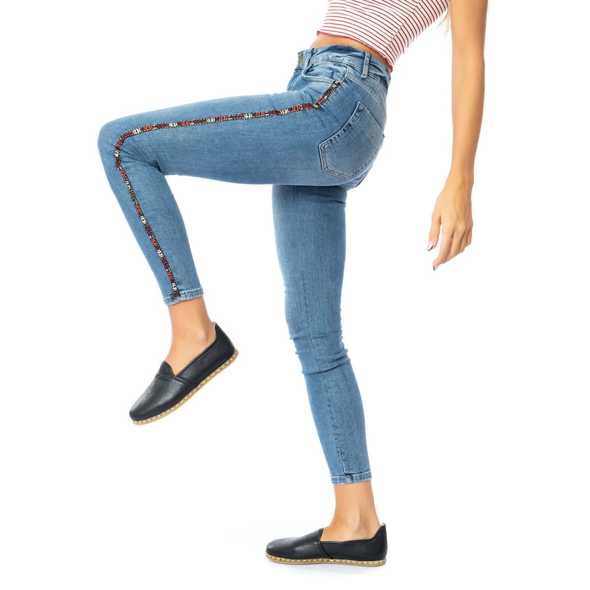 Yemeni Kadın Siyah Slip On Ayakkabı