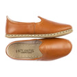 Women's Cocoa Brown Leather Slip On Shoes