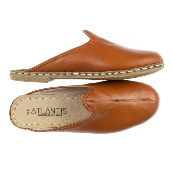 Women's Cocoa Brown Slippers : Atlantis Handmade Shoes – Atlantis