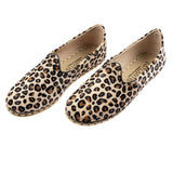 Leoparden-Slip-On-Schuhe für Damen