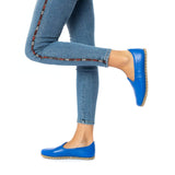 Women's Blue Slip On Shoes
