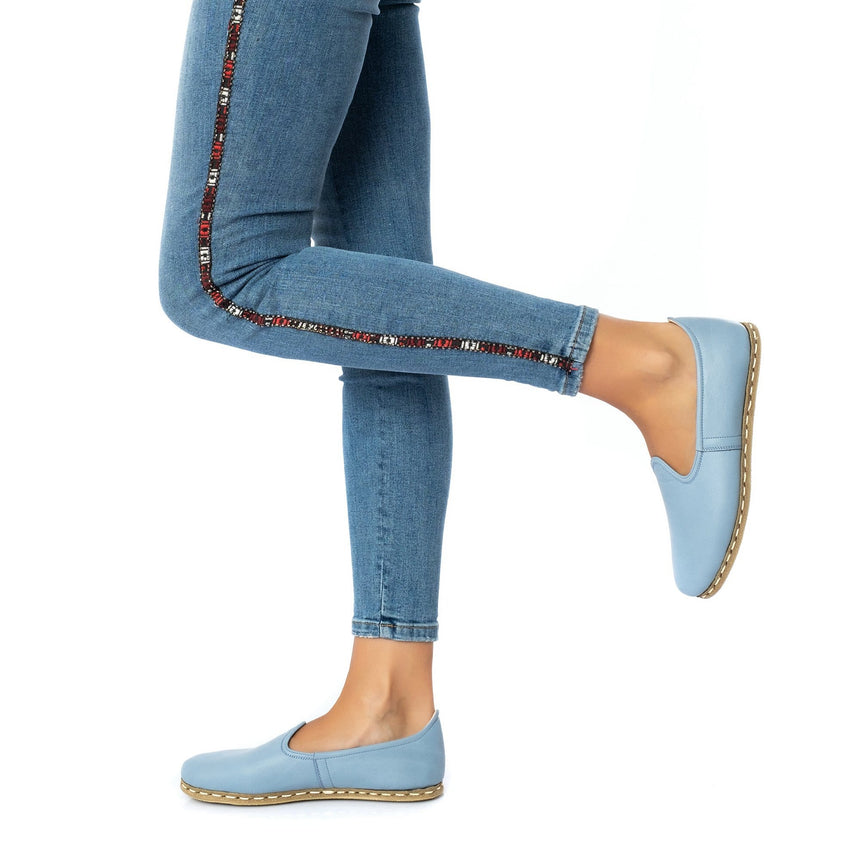 Yemeni Erkek Sky Blue Loafer Ayakkabı
