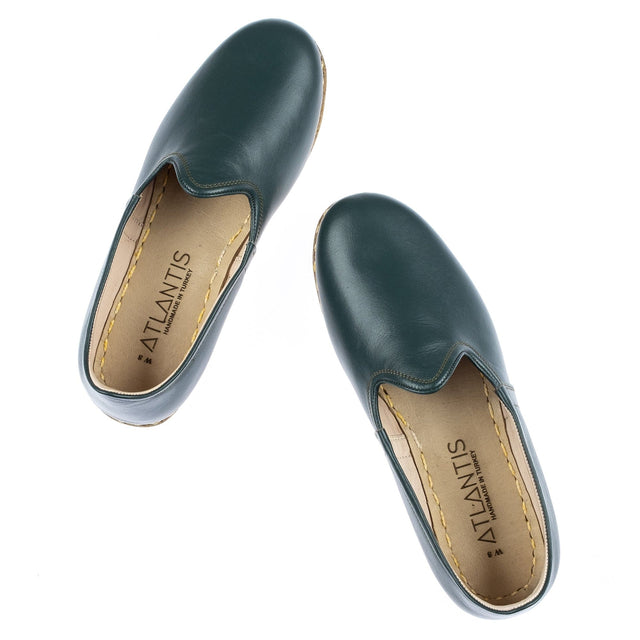 Yemeni Kadın Bottle Green Slip On Ayakkabı
