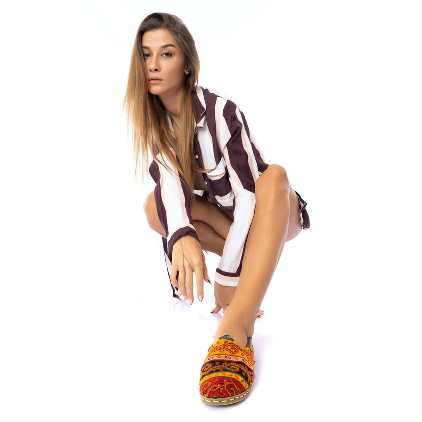 Yemeni Erkek Kilim Slip On Ayakkabı