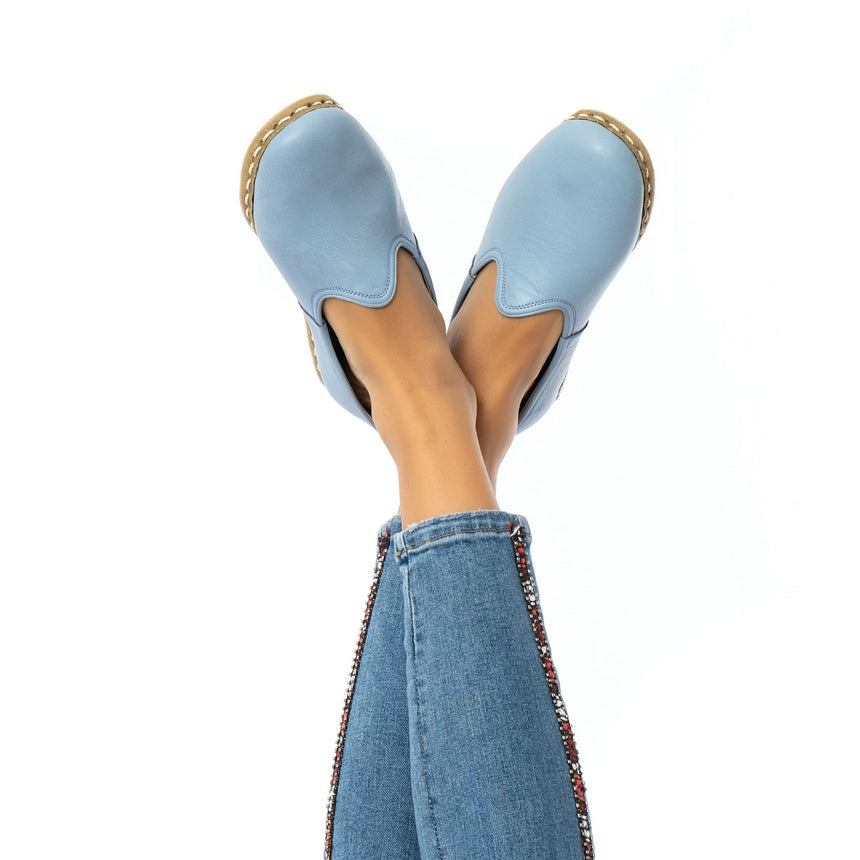 Yemeni Erkek Sky Blue Loafer Ayakkabı
