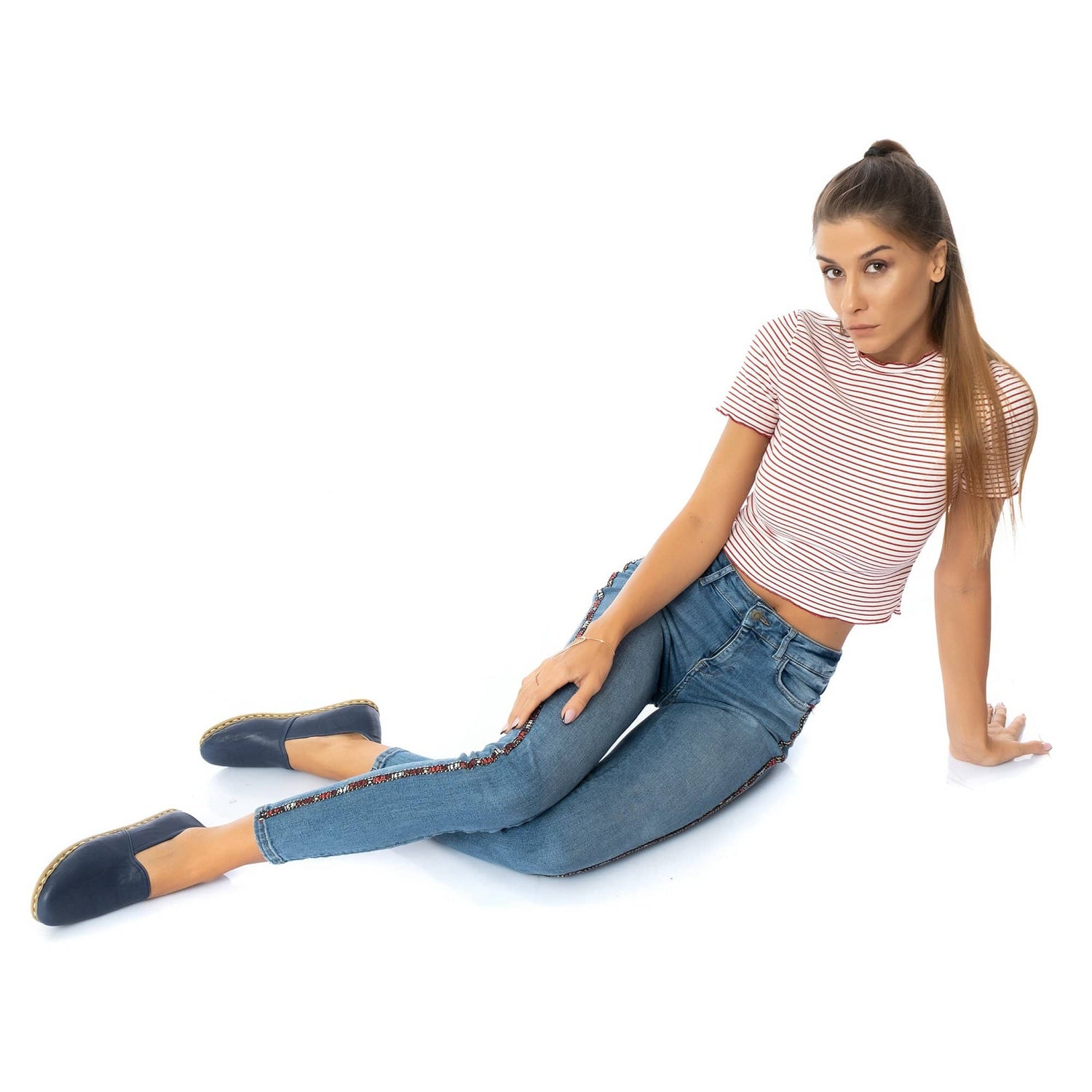 Clearance - Women's Navy Slip On Shoes